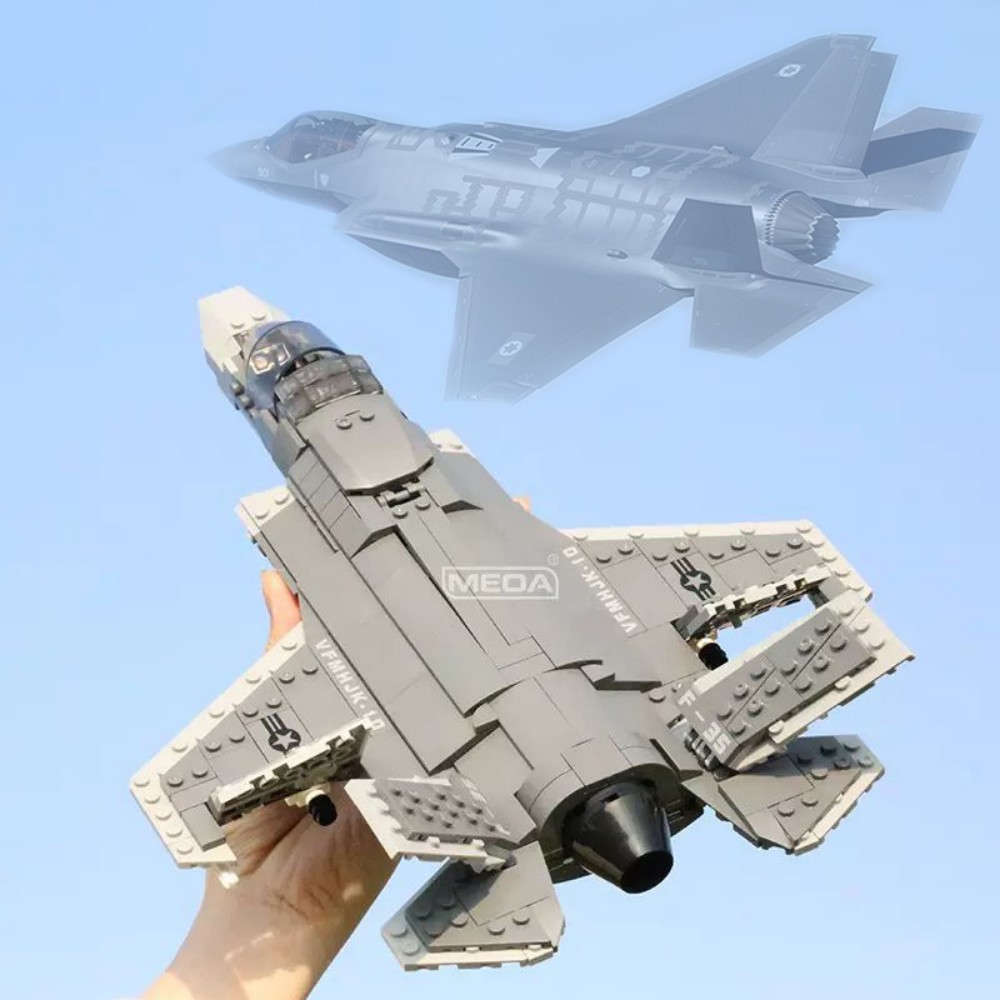 Model Kit Ww2 - 646 pçs F-35 relâmpago ii avião