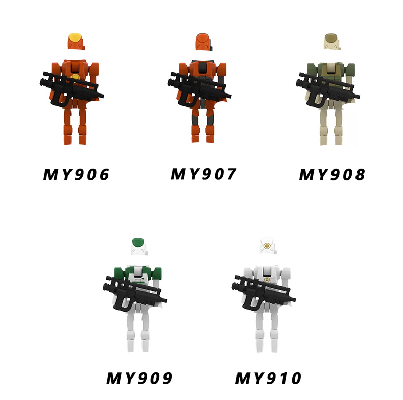 Model Kit Action Figure - MY901-MY910 Blocos de Montar Modelo de