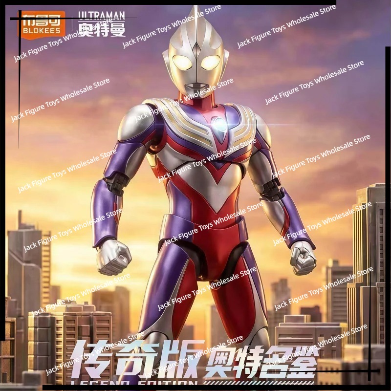 Model Kit Action Figure - Novo Blokees Ultraman Tiga Edição Lenda
