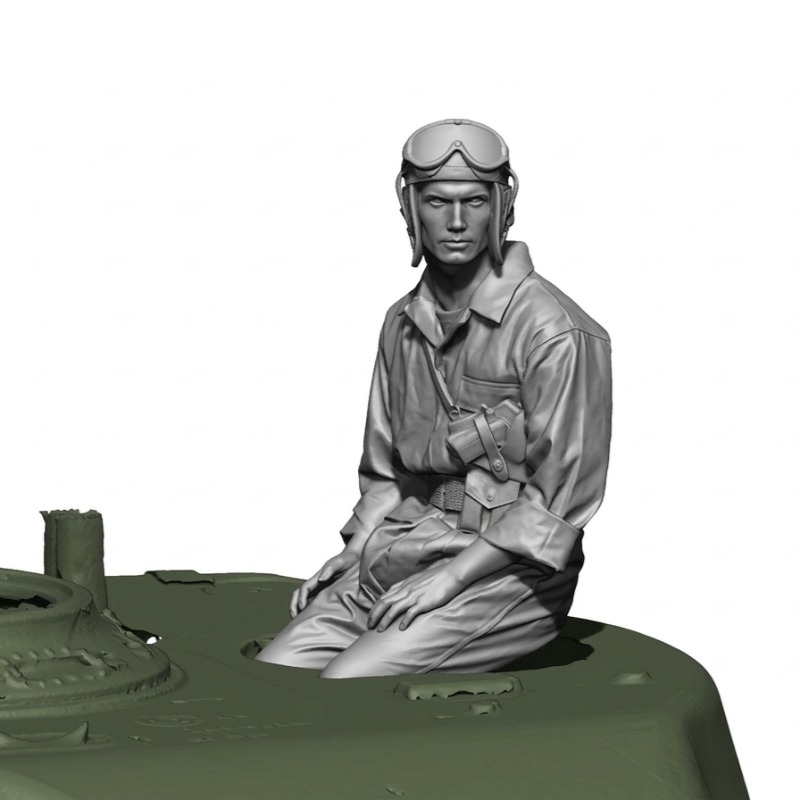 Model Kit Ww2 - Figura de Resina Fundida em Escala