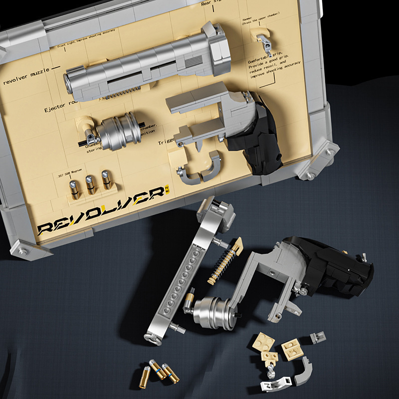 Model Kit Revolver - Kit de Modelo de Revólver com