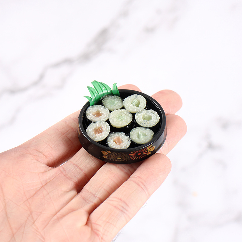 Model Kitchen Set Pvc - Mini Prato de Sushi com Padrão