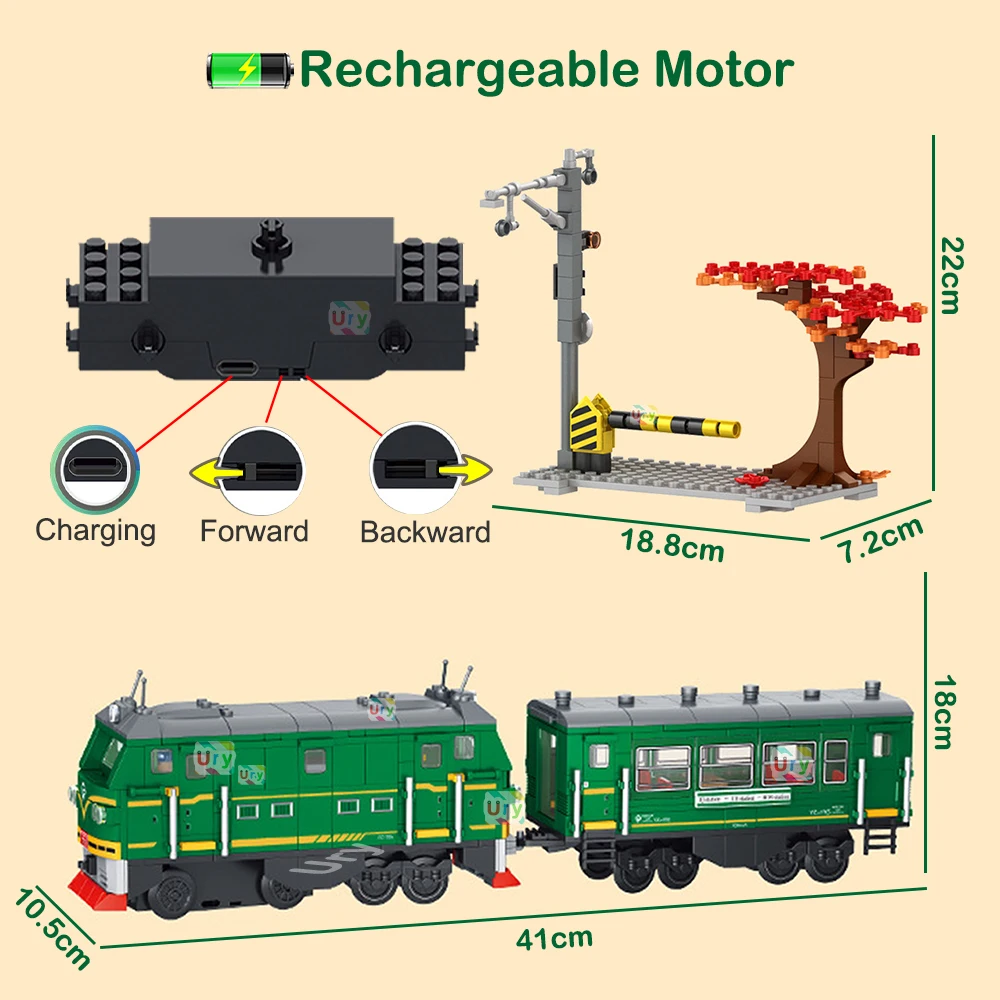 Trem a vapor verde retrô, mode - Lego Set City avaliação e preço