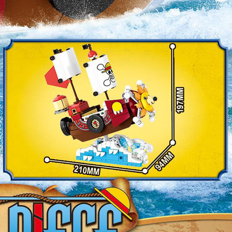 Blocos de Montar 4 em 1 One Pi - Model Kit One Piece Ship avaliação e preço